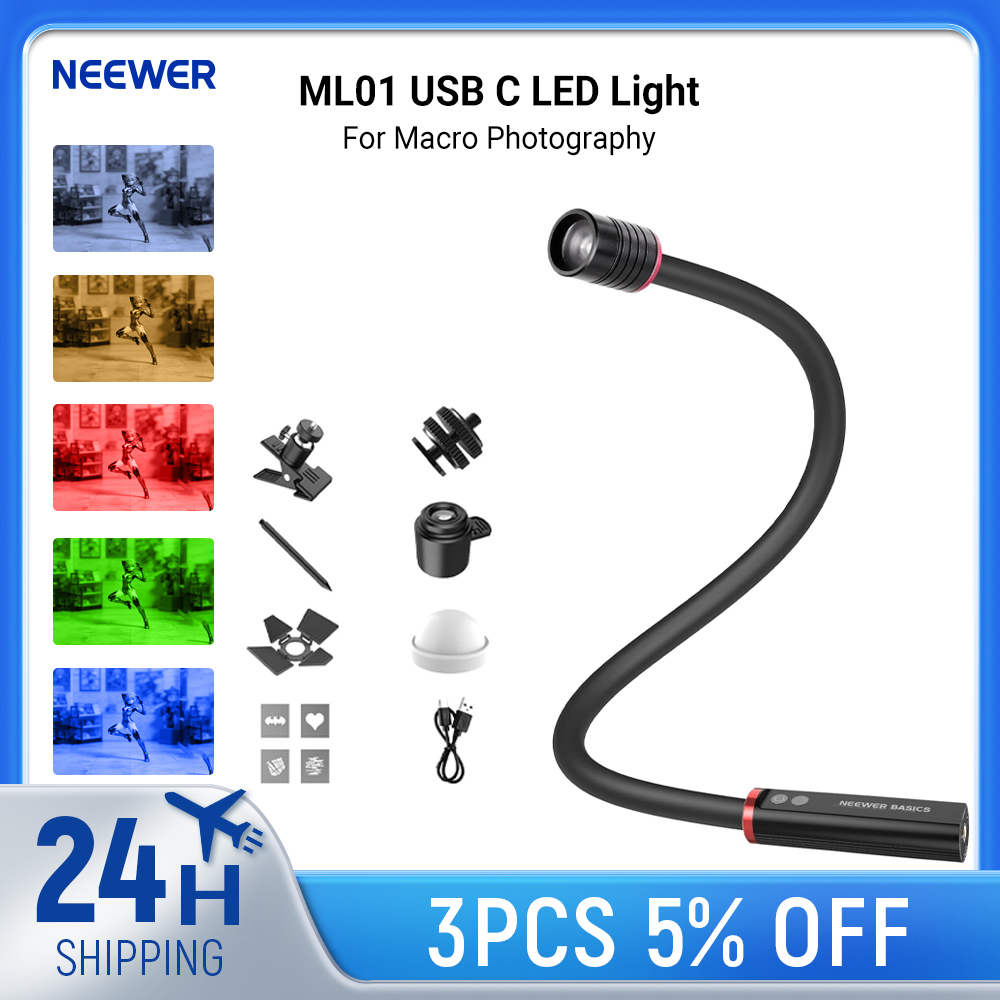 Photography Lighting Basics - NEEWER Basics ML01 USB C LED