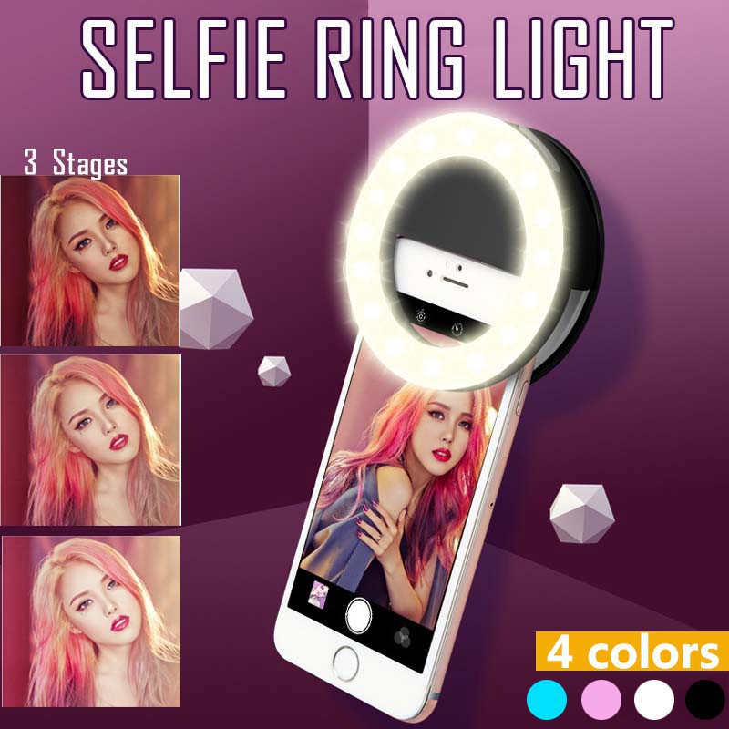 Photography Lighting Lamp - LED Selfie Ring Light 3 Level