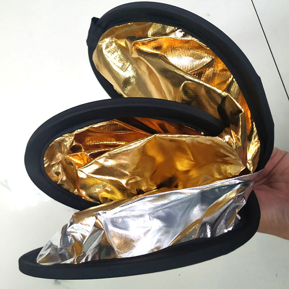 Reflector Disc Silver - 2Pcs Photo Light in 1 Gold
