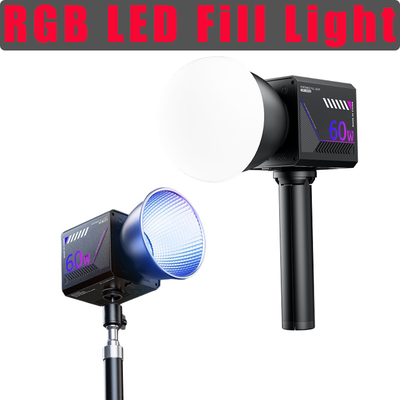 Torjim Rgb Photography Video Lighting - 60W RGB Video Light Portable LED