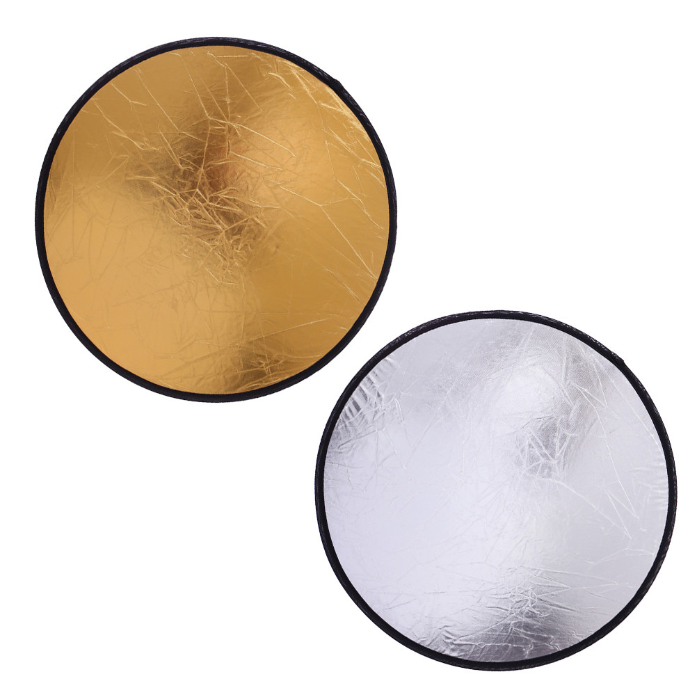 2Pcs Portable Photography Refl - Reflector Disc Silver review and price