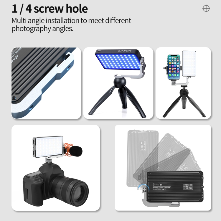 Pixel G3 Flat Panel RGB Fill L - Photography Lighting Lamp review and price