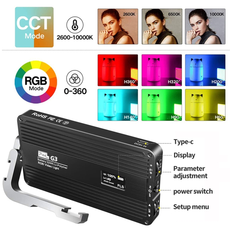 Pixel G3 Flat Panel RGB Fill L - Photography Lighting Lamp review and price