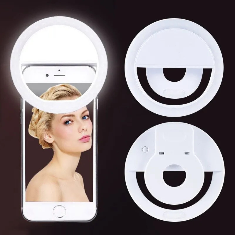 USB Rechargeable LED Selfie Ri - Photography Lighting Professional review and price