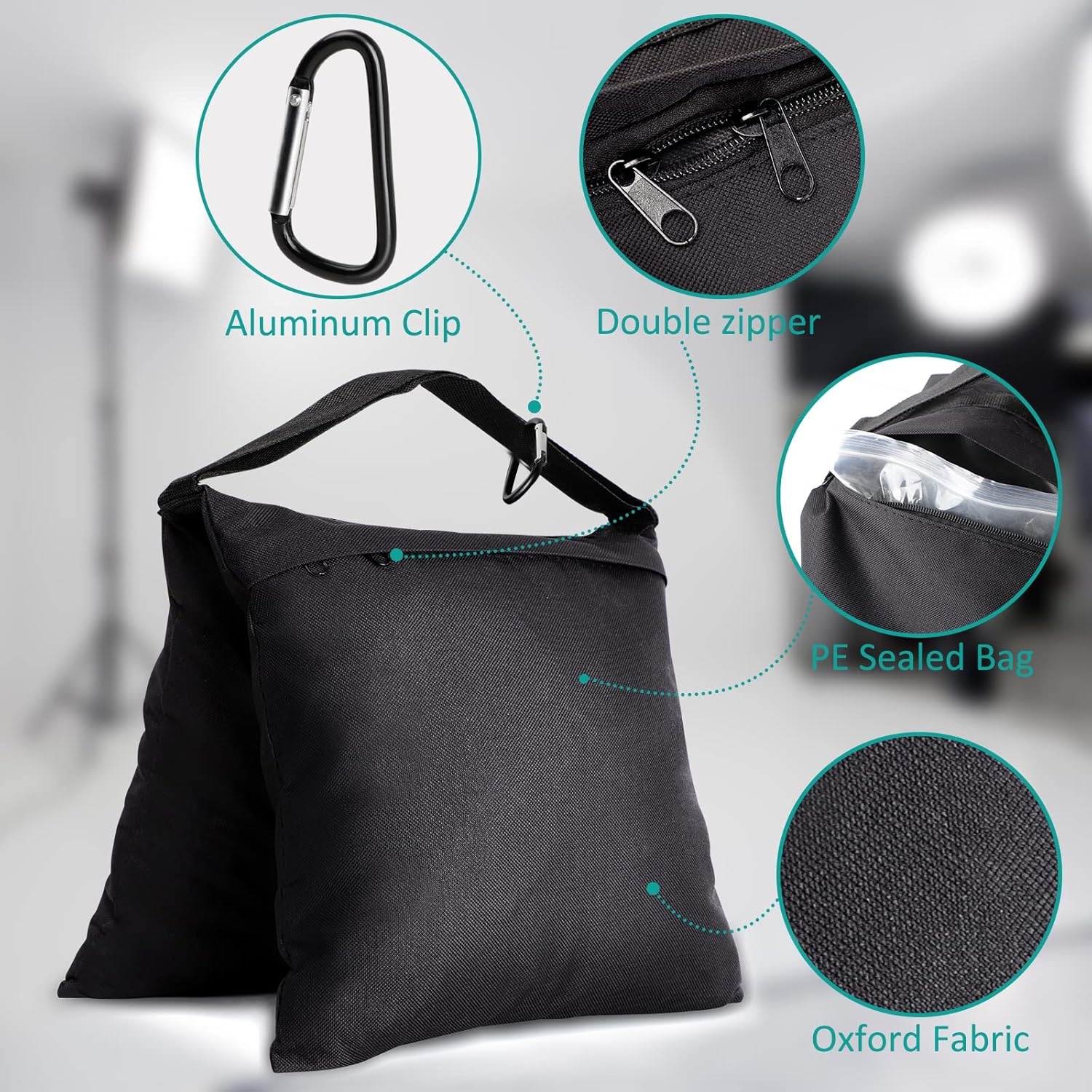 Aimosen 4 Packs Sandbags Weigh - Photography Lighting Weight Bags review and price