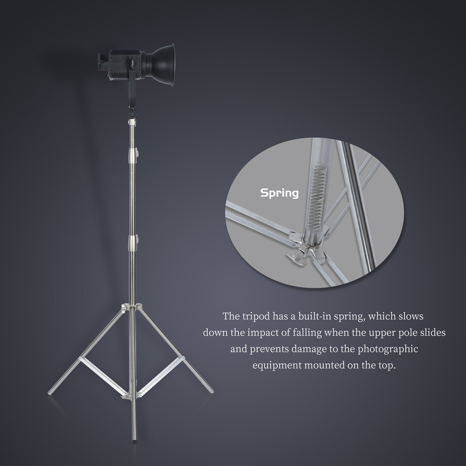 SH 2.8M Stainless Steel Light  - Photography Lighting System review and price