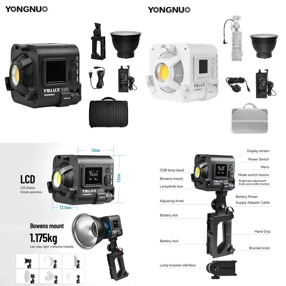 YONGNUO YNLUX100 100W 3200K-56 - Photography Lighting Video review and price