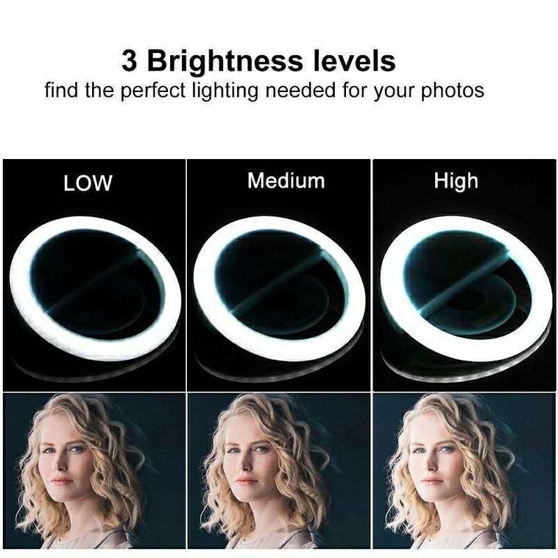 LED Selfie Ring Light 3 Level  - Photography Lighting Lamp review and price