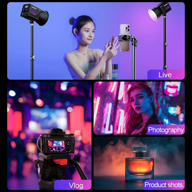 RGB Video Light Portable LED P - Torjim Rgb Photography Video Lighting review and price