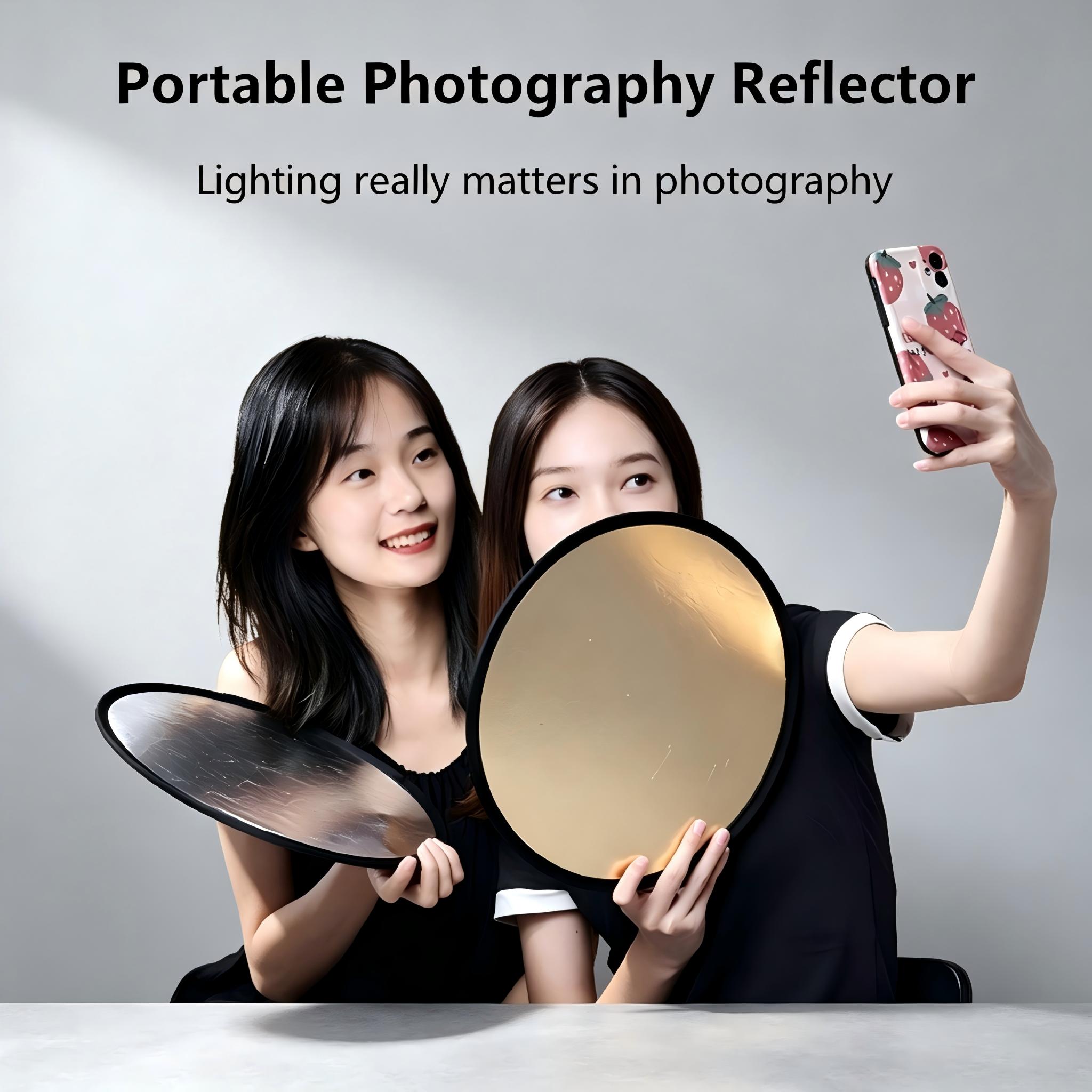30、60cm Round Dual‑Sided Silve - Reflector Disc Silver review and price