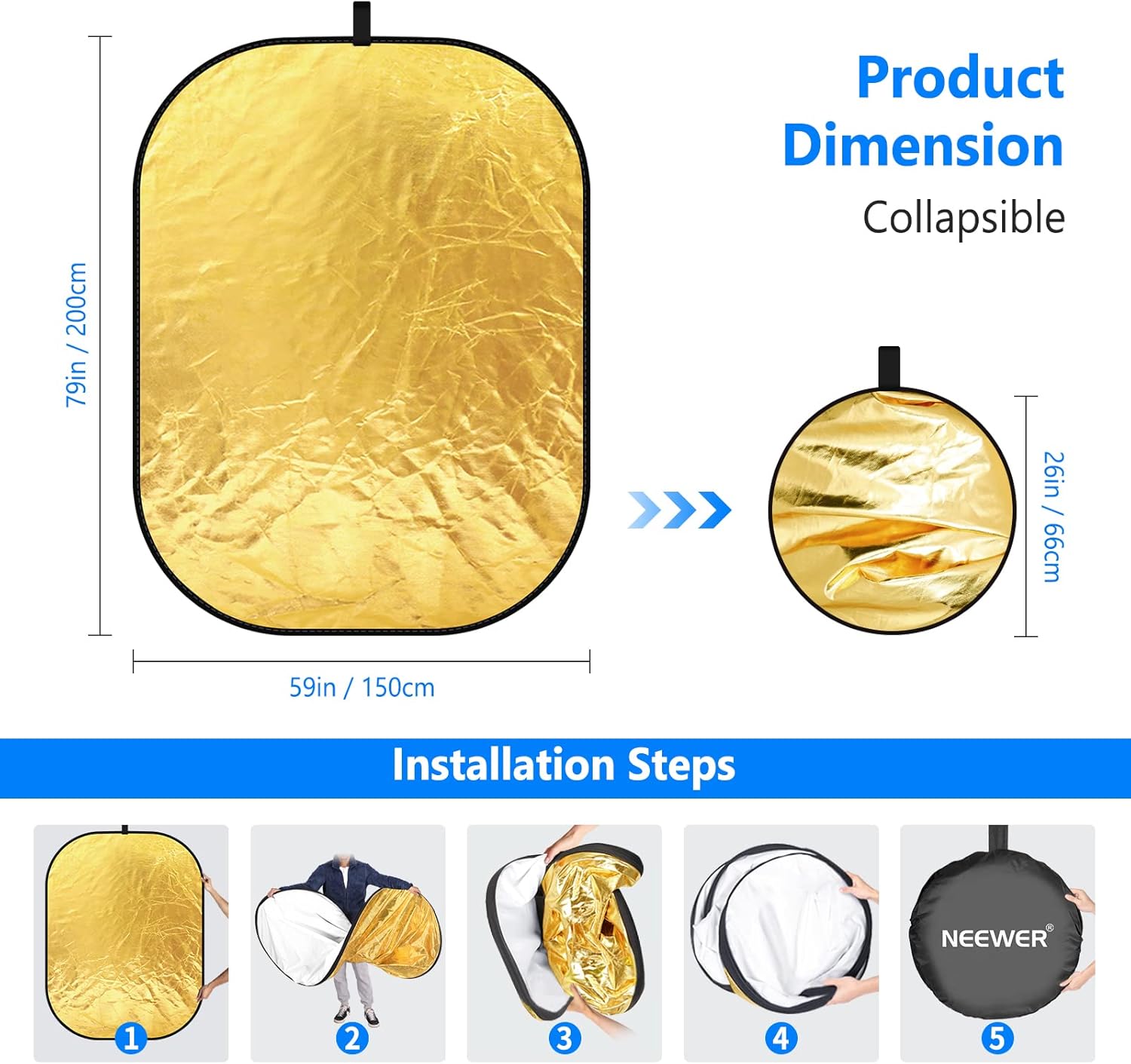 Photography Light Reflector 59 - Reflector Disc Silver review and price