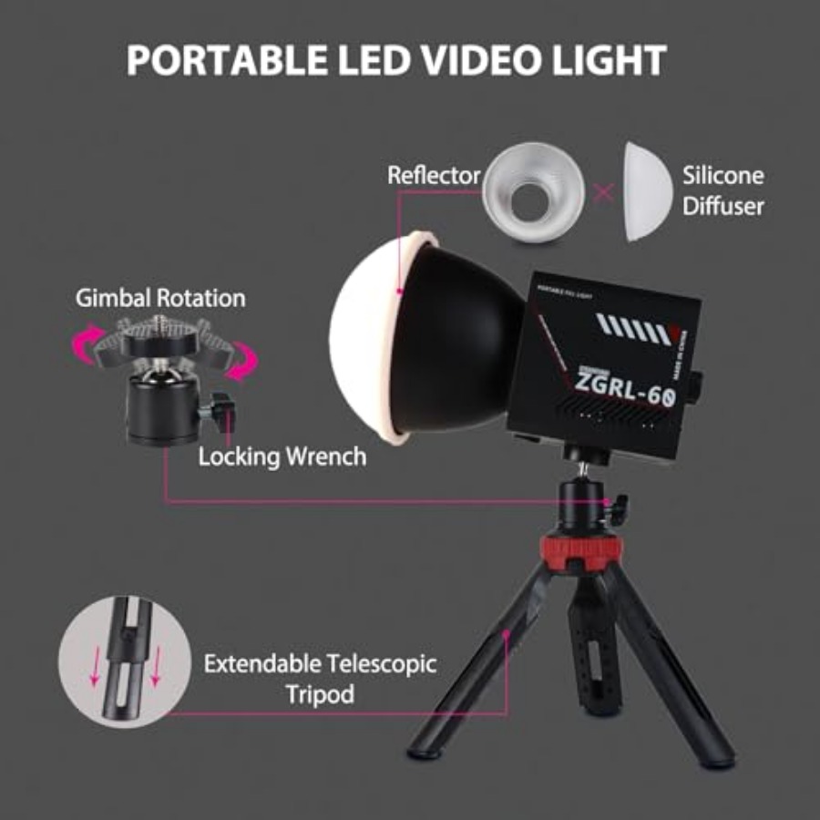 60W COB LED Video Light Handhe - Photography Lighting Video review and price