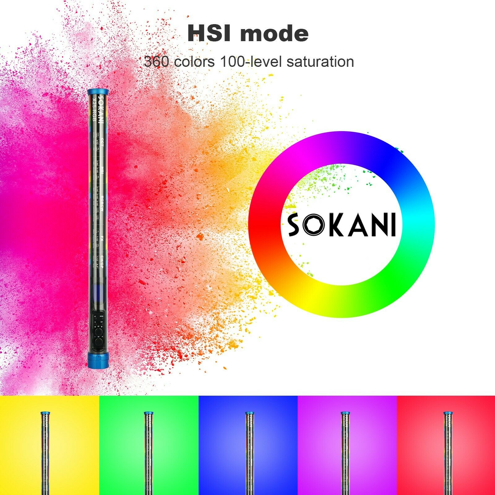 Sokani X25 RGB LED Video Light - Torjim Rgb Photography Video Lighting review and price