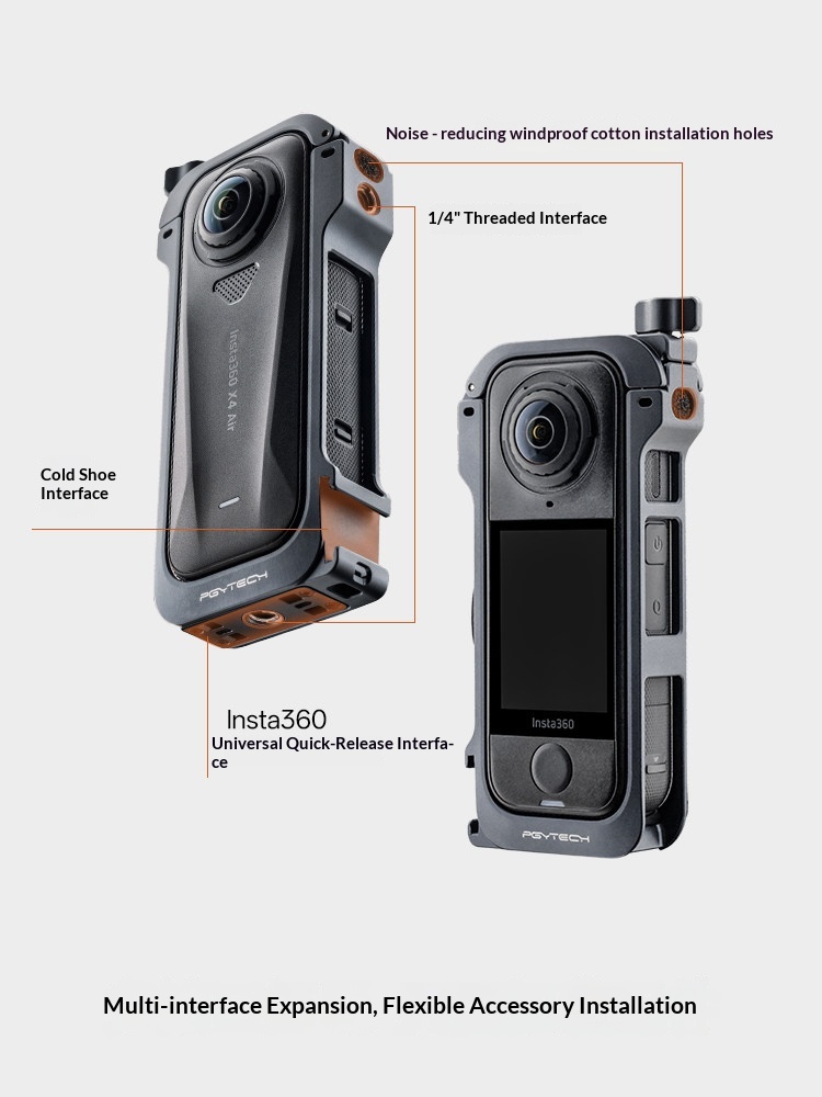 PGYTECH Camera Cage for Insta3 - Insta360 Camera X4 review and price