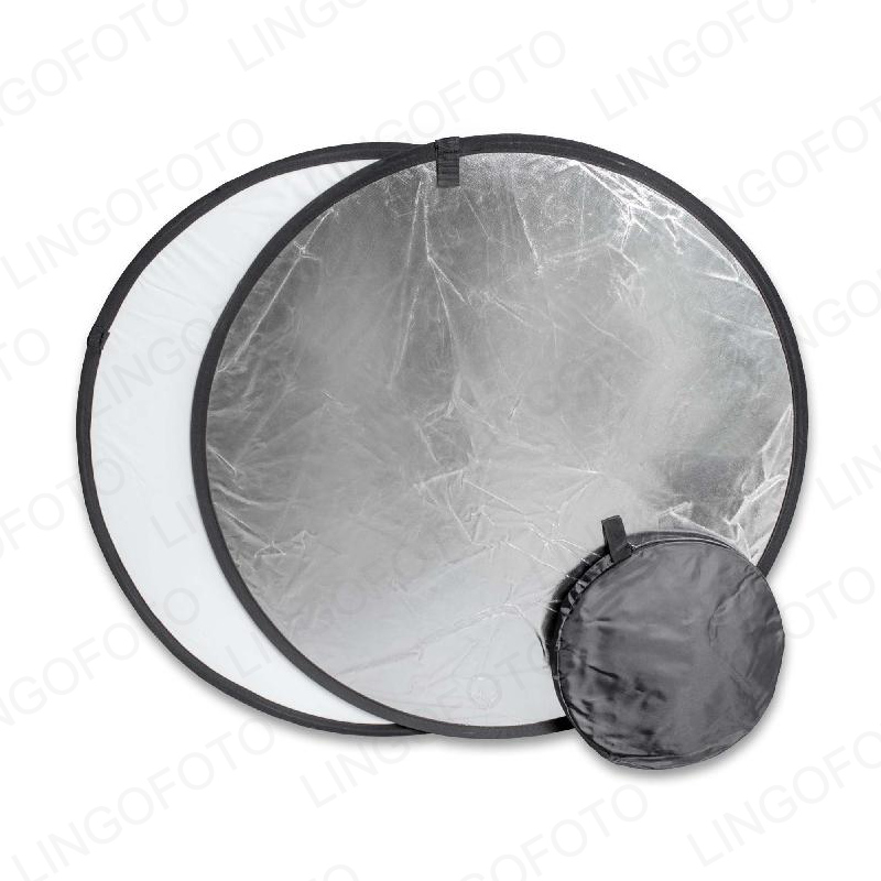 2 in 1 , 40cm Collapsible Roun - Reflector Disc Silver review and price