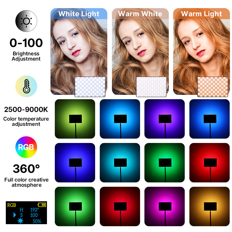 Ulanzi LT003 15W RGB Video Lig - Torjim Rgb Photography Video Lighting review and price