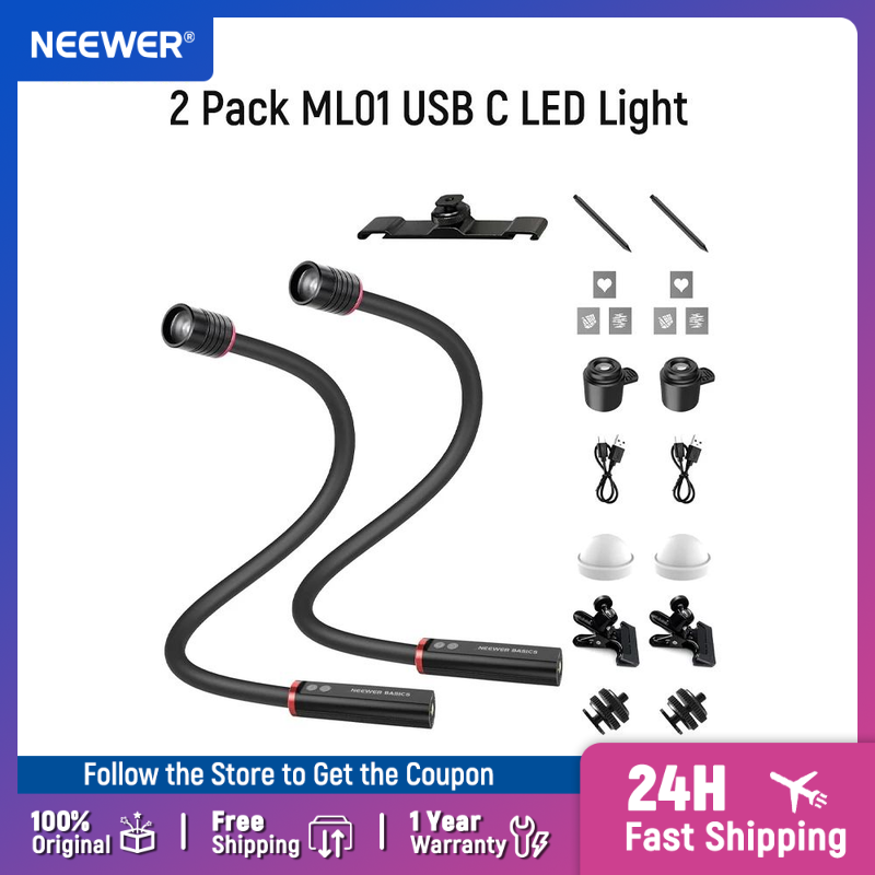 NEEWER BASICS 2 Pack ML01 USB  - Photography Lighting Basics review and price