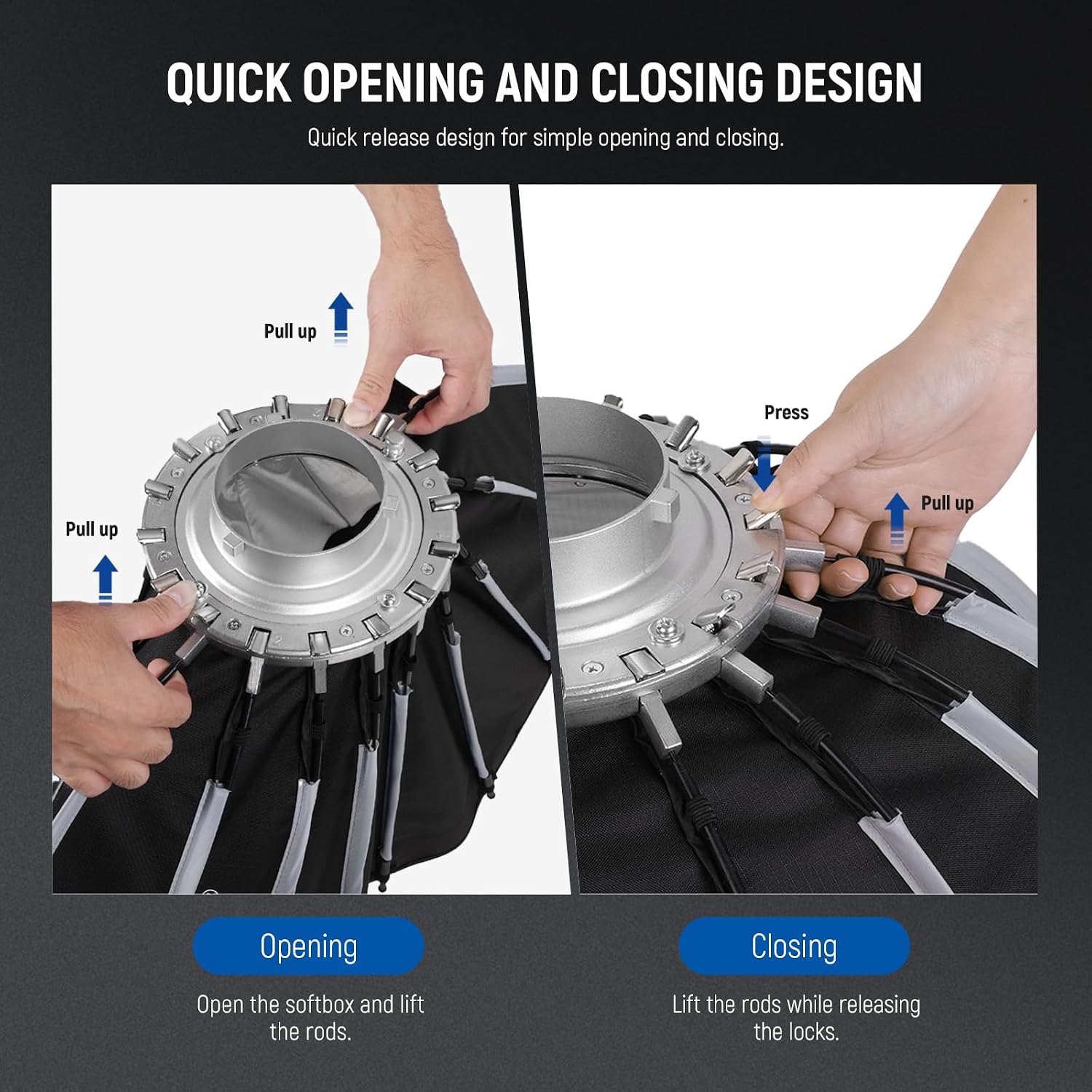 Parabolic Softbox with Bowens  - Photography Lighting System review and price
