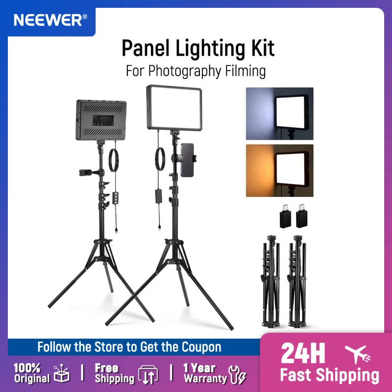 NEEWER BASICS 2 Pack LED Video - Photography Lighting Basics review and price