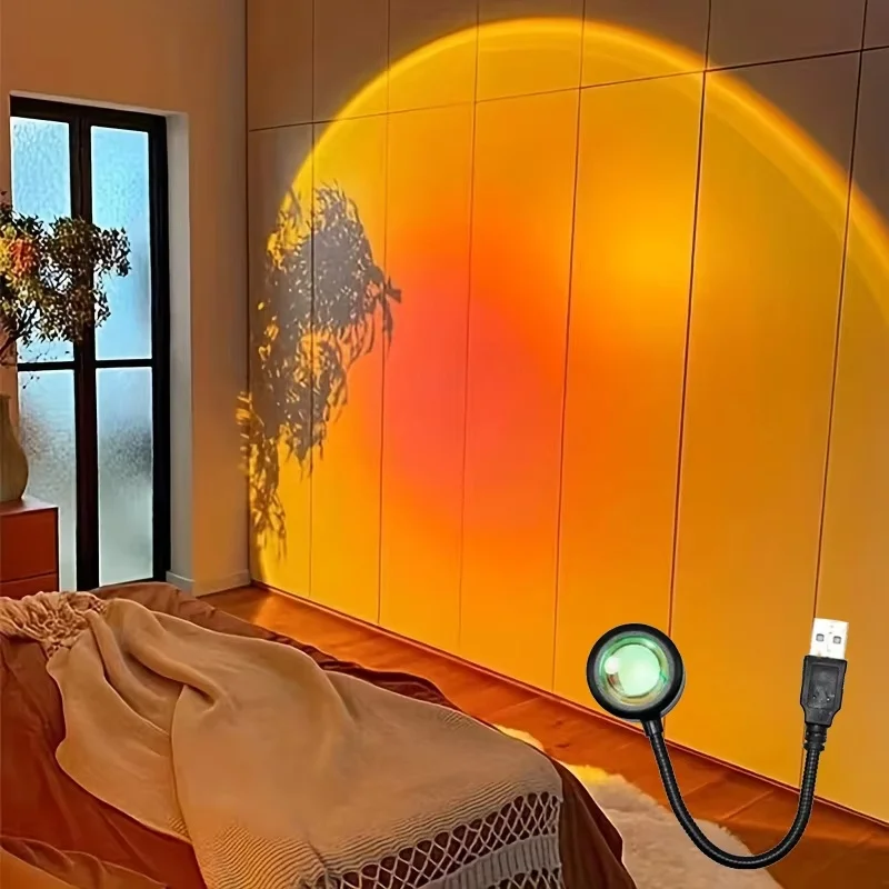 Mini USB ED Sunset Lamp Nightl - Torjim Rgb Photography Video Lighting review and price