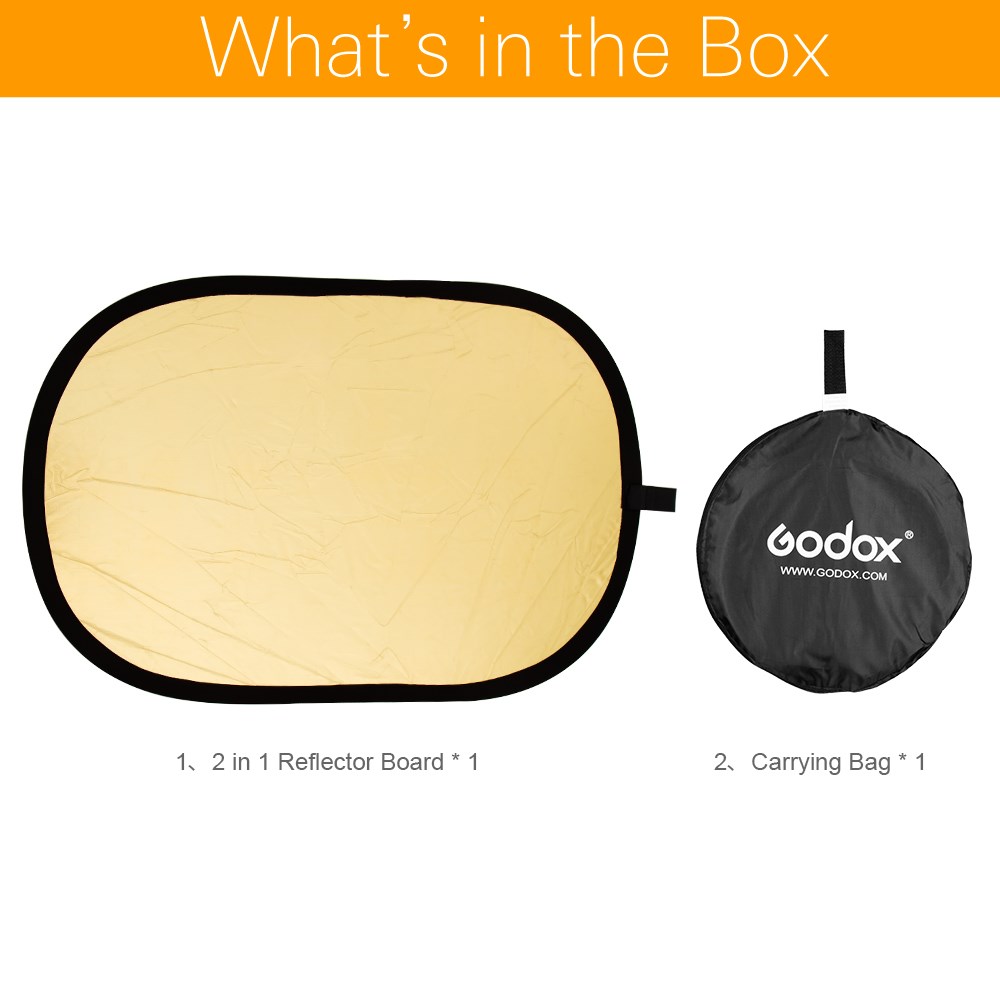 Godox 2in1  Gold and Silver Ov - Reflector Disc Silver review and price