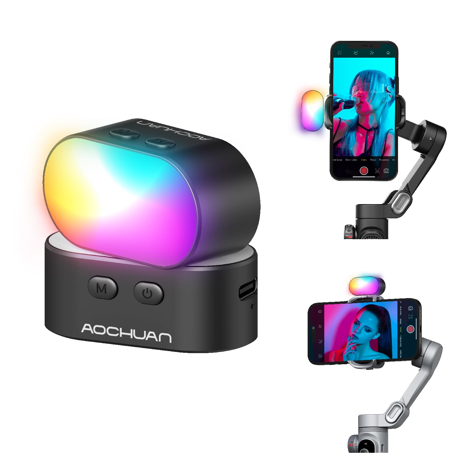 AOCHUAN RGB Magnetic Fill Ligh - Torjim Rgb Photography Video Lighting review and price