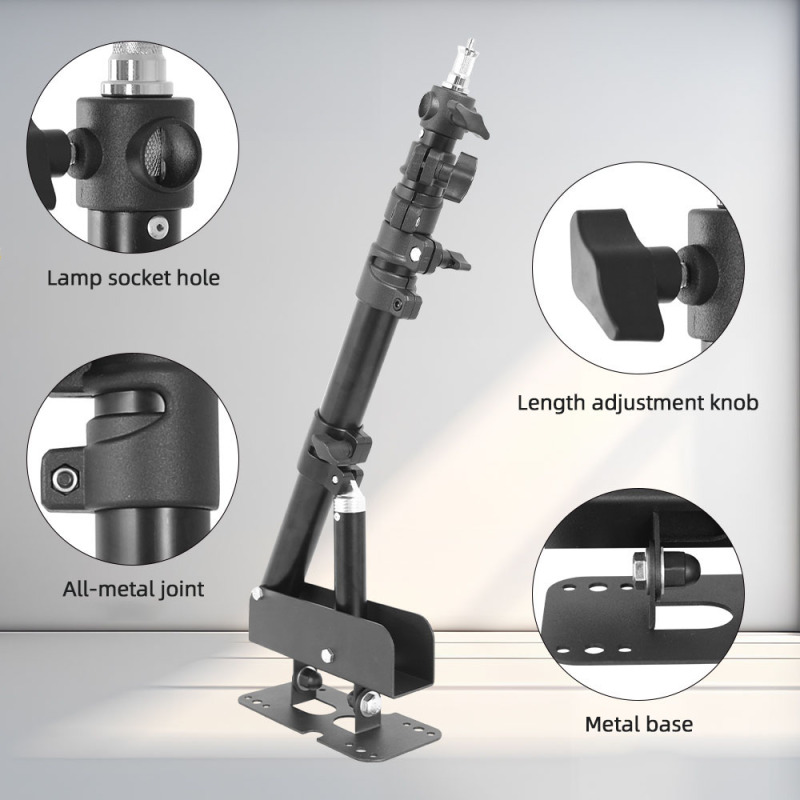 Metal Wall Mounting Light Stan - Photography Lighting Triangle review and price